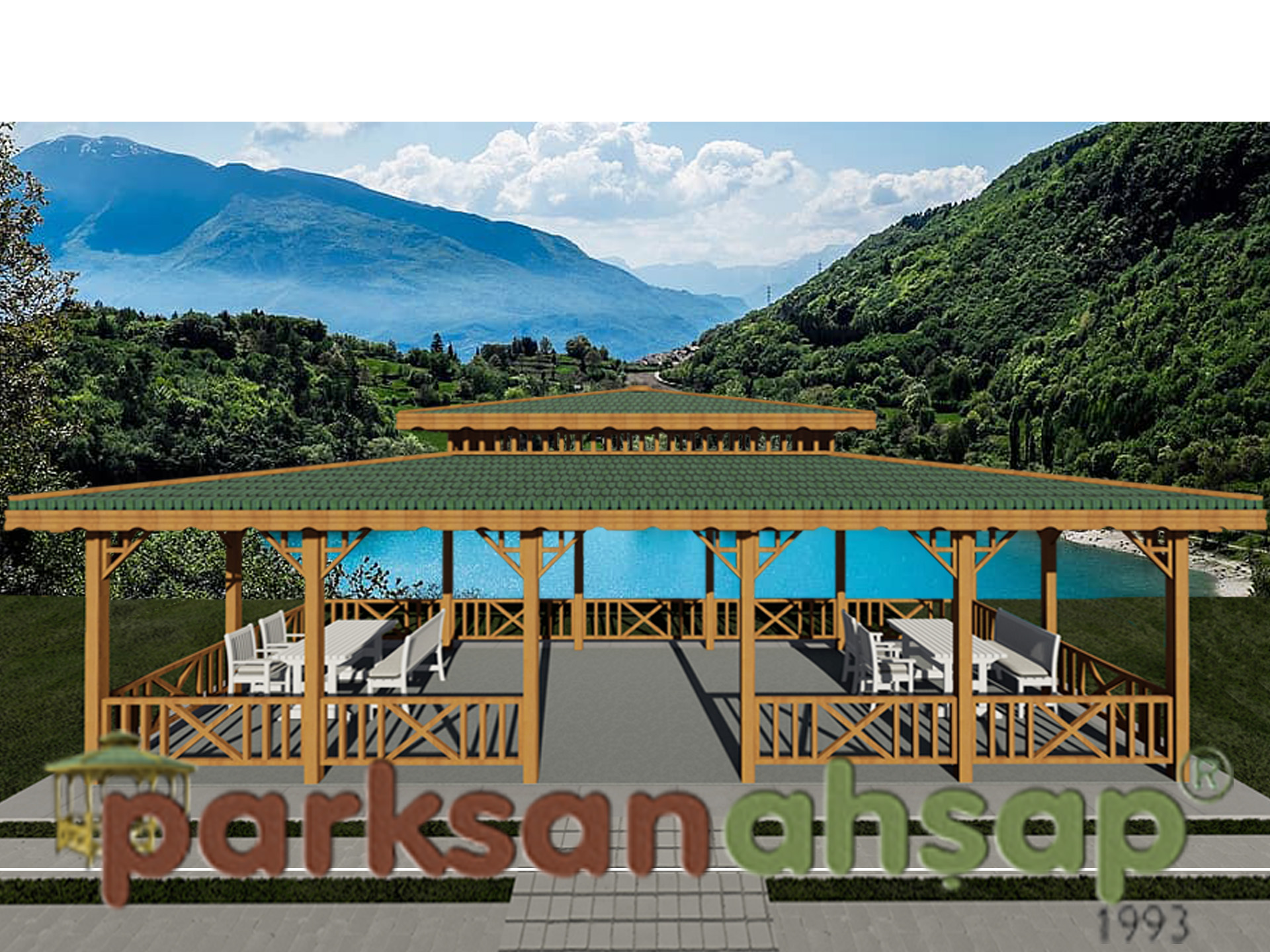 Ahşap Kamelya Dikdörtgen 400(L)x1000(W)x330(H) - 70249 